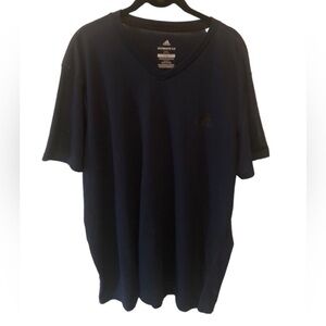 Adidas Ultimate 2.0 V Neck Tee Size 2XL Navy Short Sleeve Casual Every Day Light